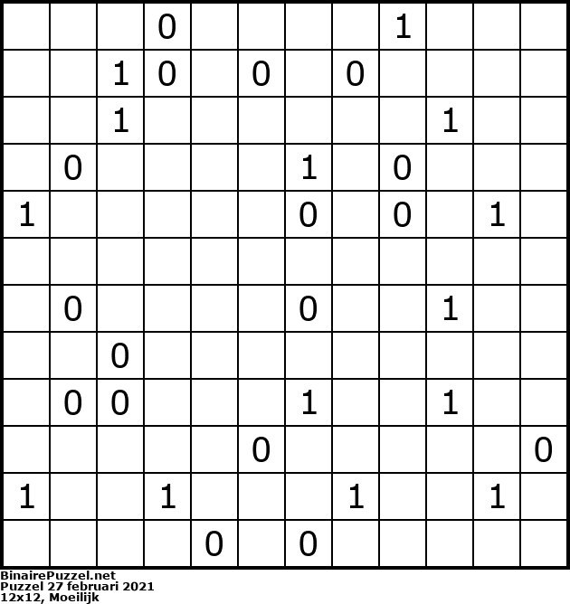 Binaire Puzzel