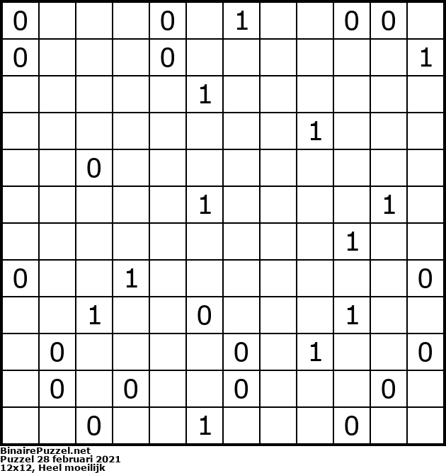 Binaire Puzzel