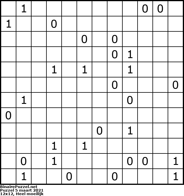 Binaire Puzzel