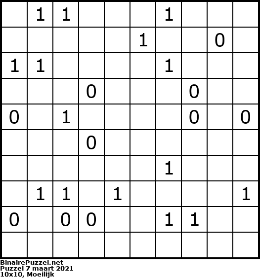 Binaire Puzzel