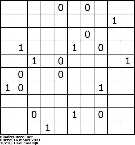 Binaire Puzzel