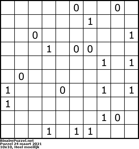Binaire Puzzel