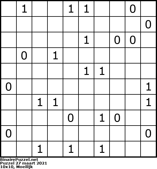 Binaire Puzzel