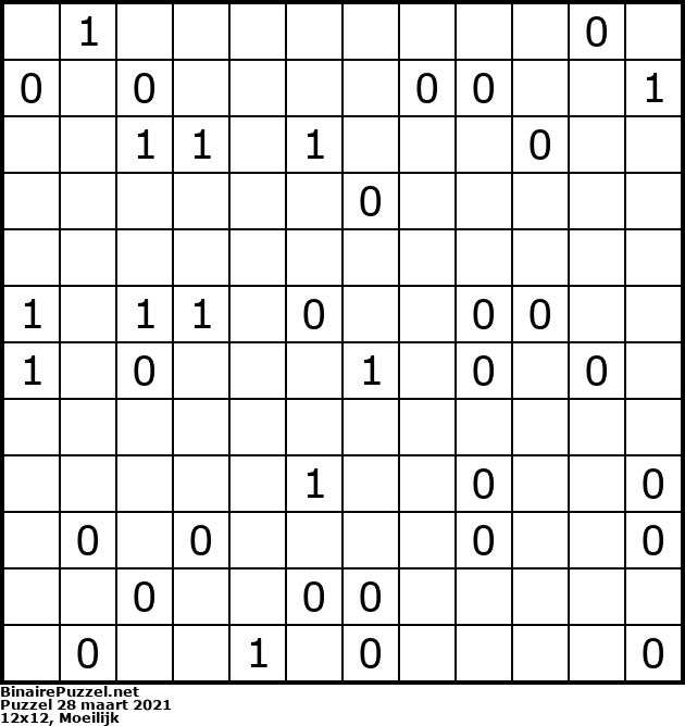 Binaire Puzzel
