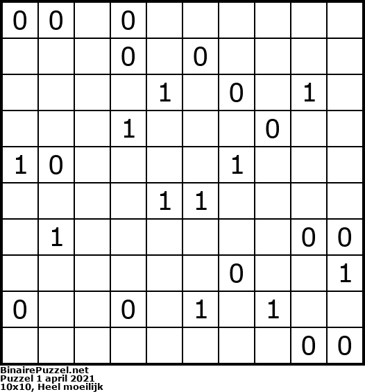 Binaire Puzzel