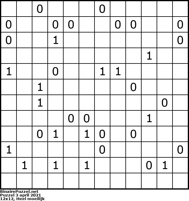 Binaire Puzzel