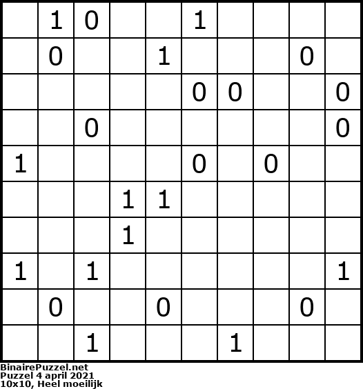 Binaire Puzzel