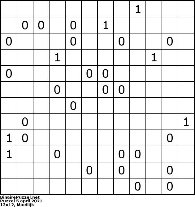 Binaire Puzzel