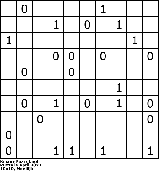 Binaire Puzzel