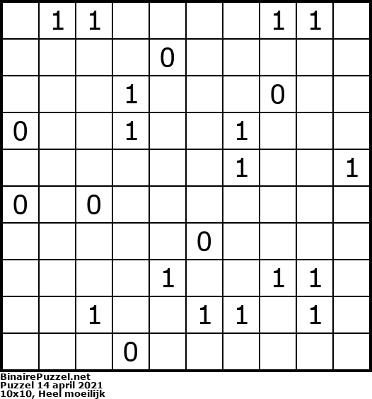Binaire Puzzel