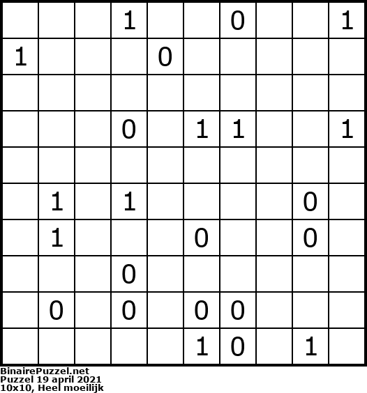 Binaire Puzzel