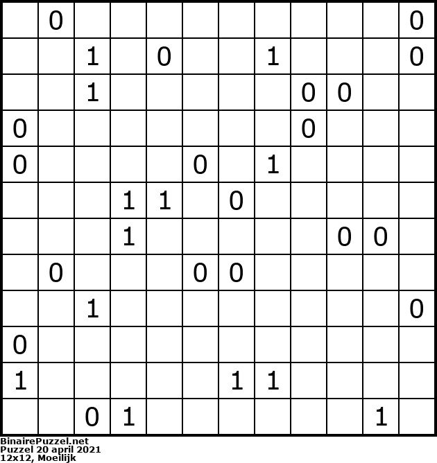 Binaire Puzzel