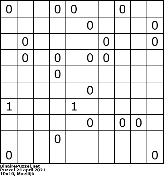 Binaire Puzzel