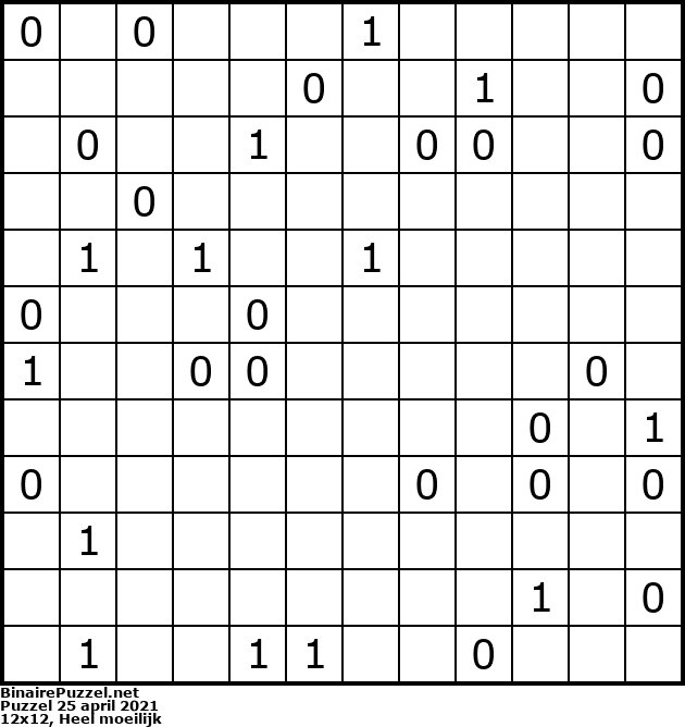Binaire Puzzel