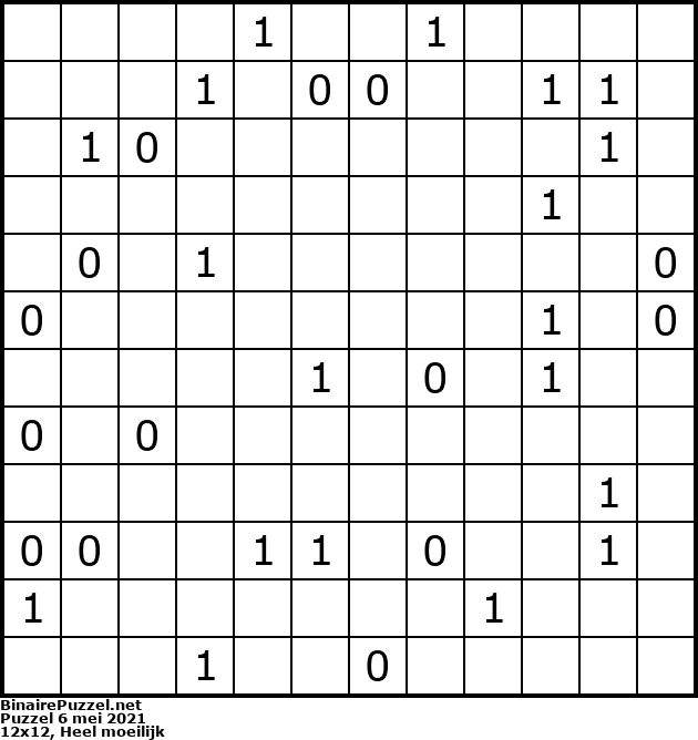 Binaire Puzzel