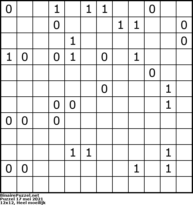 Binaire Puzzel