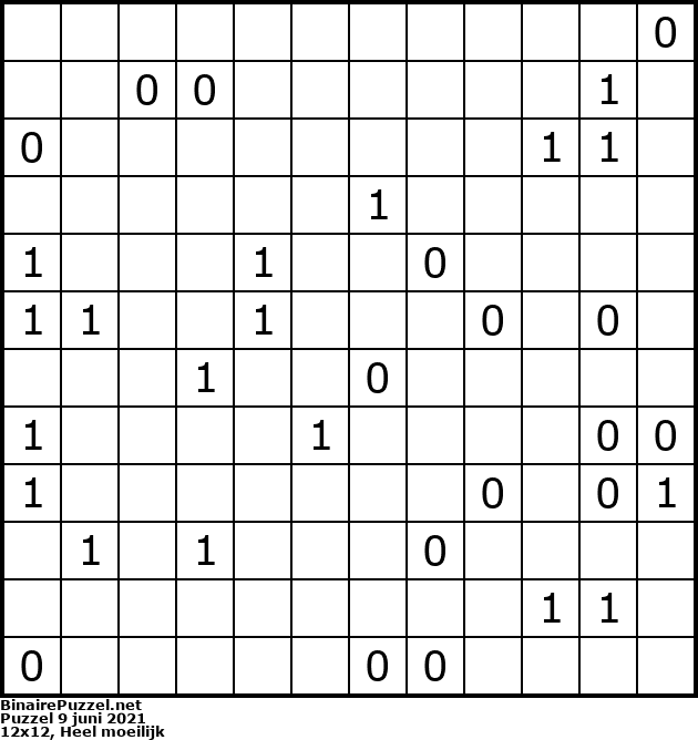 Binaire Puzzel