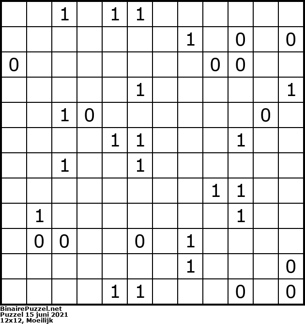 Binaire Puzzel