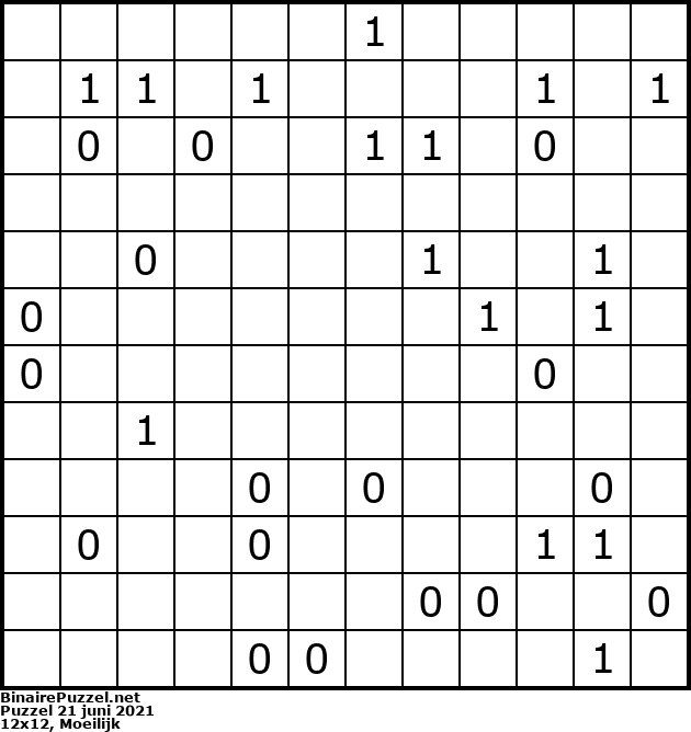 Binaire Puzzel