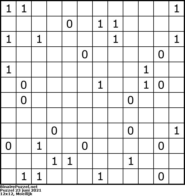Binaire Puzzel