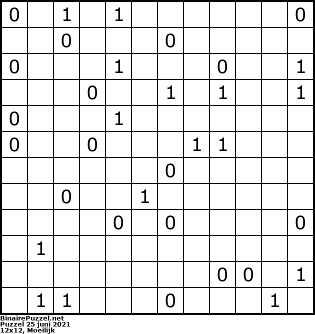 Binaire Puzzel
