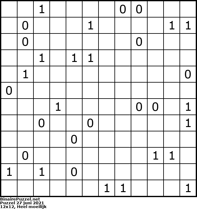 Binaire Puzzel