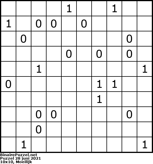Binaire Puzzel