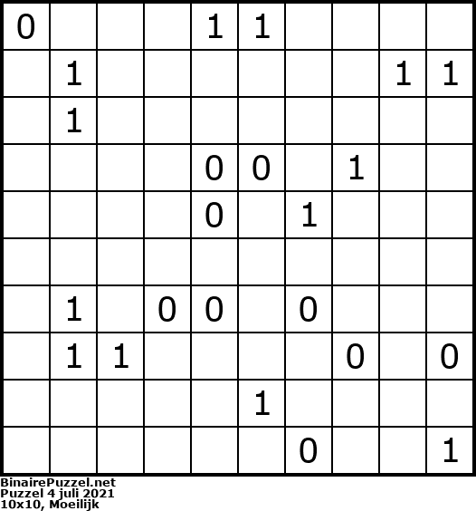 Binaire Puzzel