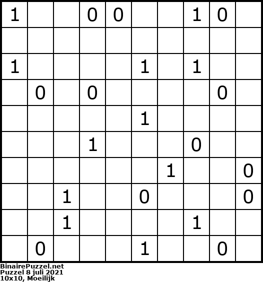 Binaire Puzzel