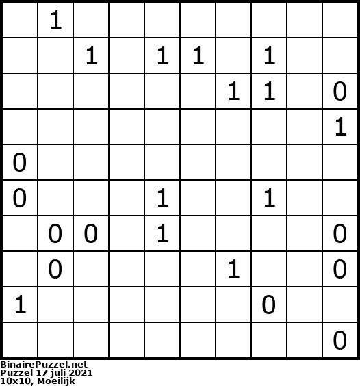Binaire Puzzel