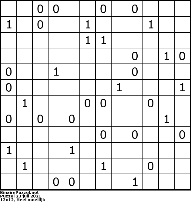 Binaire Puzzel