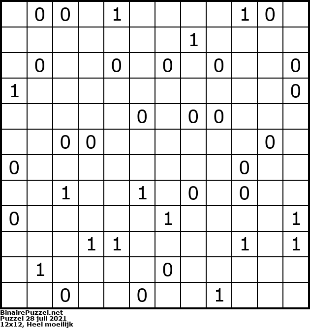 Binaire Puzzel