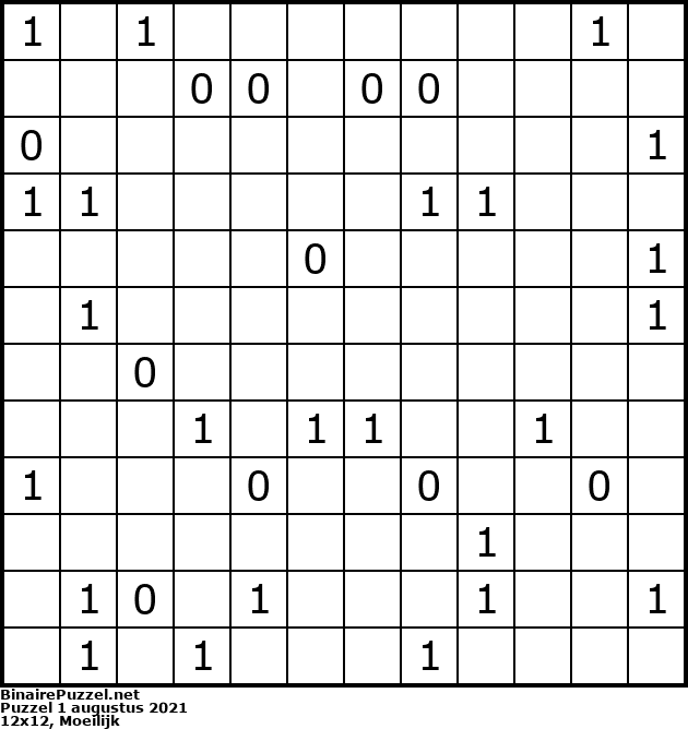 Binaire Puzzel