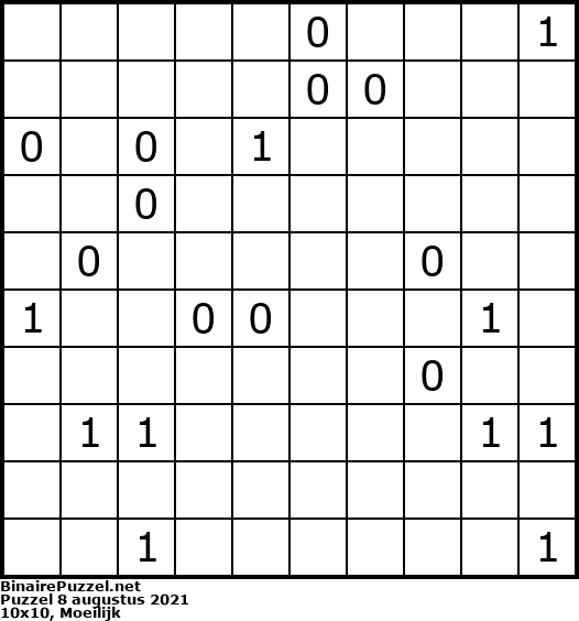 Binaire Puzzel