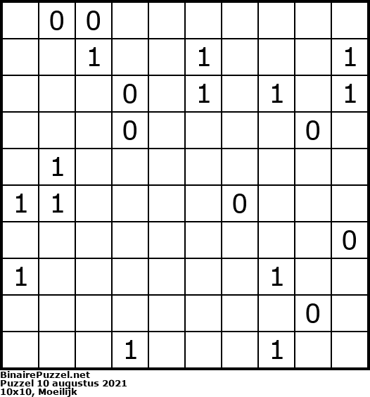 Binaire Puzzel