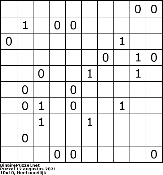Binaire Puzzel