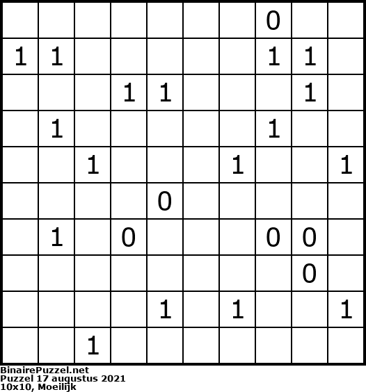 Binaire Puzzel