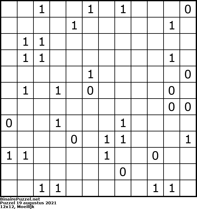 Binaire Puzzel