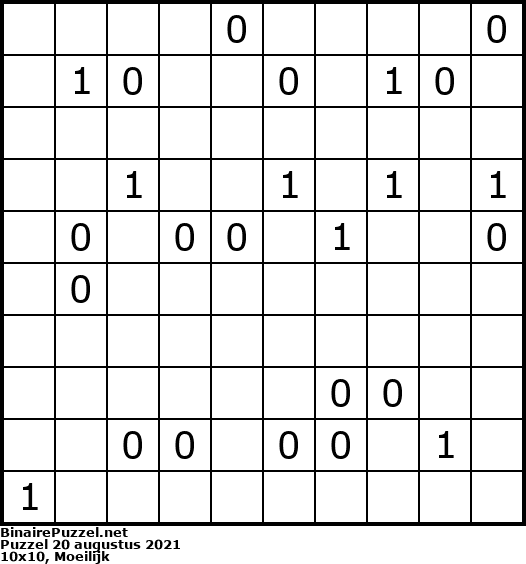 Binaire Puzzel