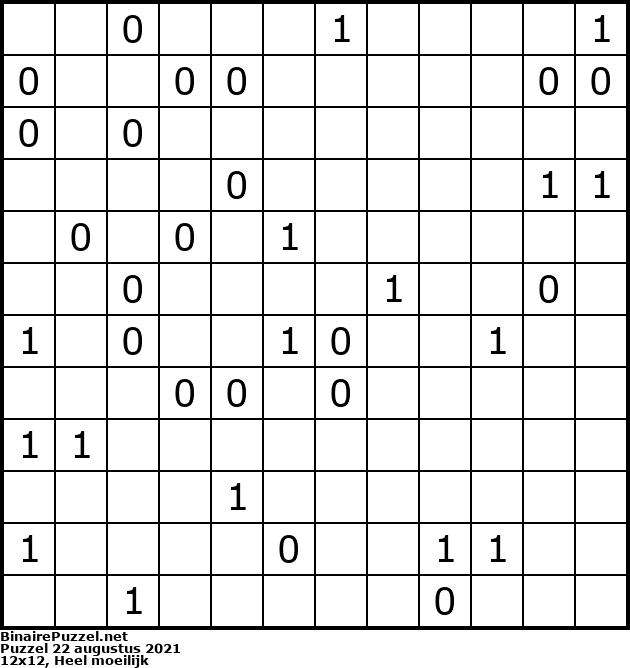 Binaire Puzzel