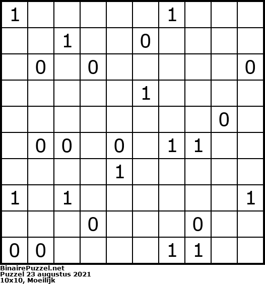 Binaire Puzzel