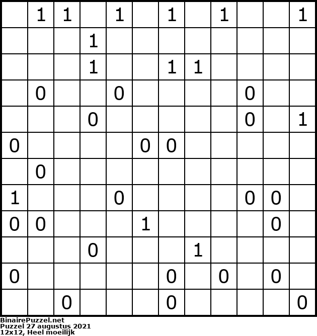Binaire Puzzel