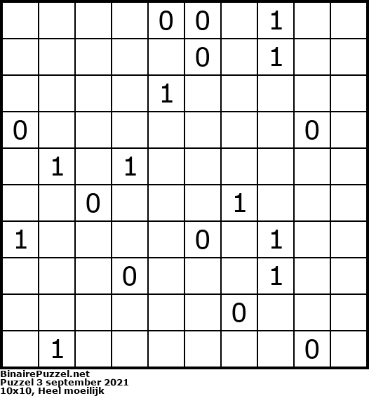 Binaire Puzzel