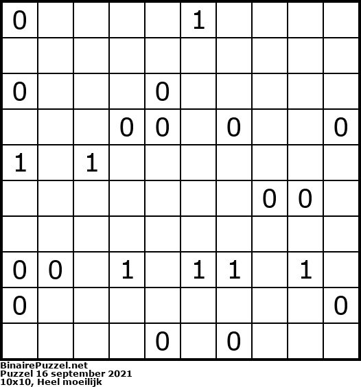 Binaire Puzzel