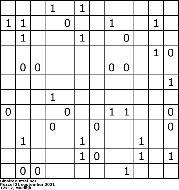 Binaire Puzzel
