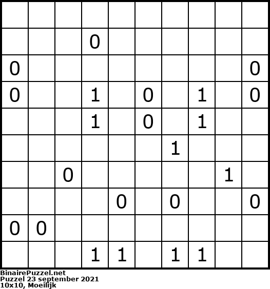 Binaire Puzzel