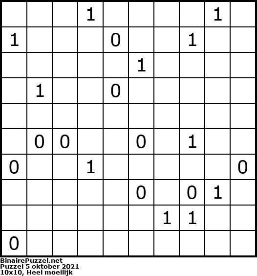 Binaire Puzzel