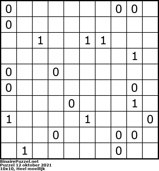 Binaire Puzzel