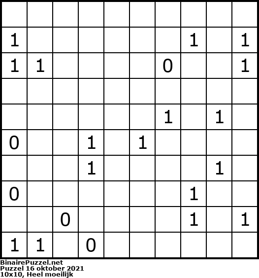 Binaire Puzzel
