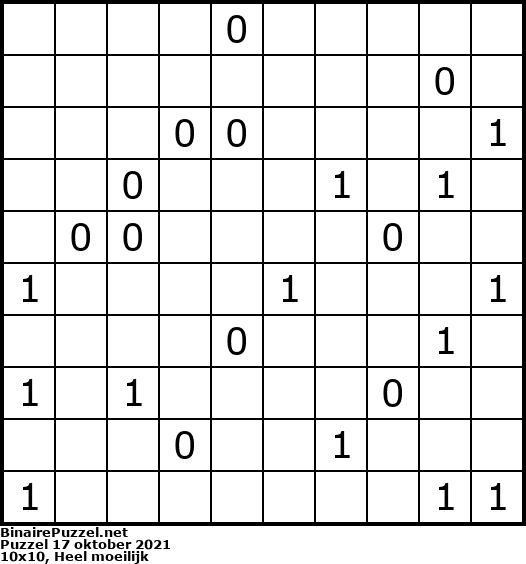 Binaire Puzzel